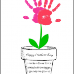 Printable Poem Flower Pot for Mother’s Day