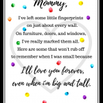 Free Mother’s Day Fingerprint Poem Printable