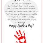 Printable Mother’s Day Poem for Grandma