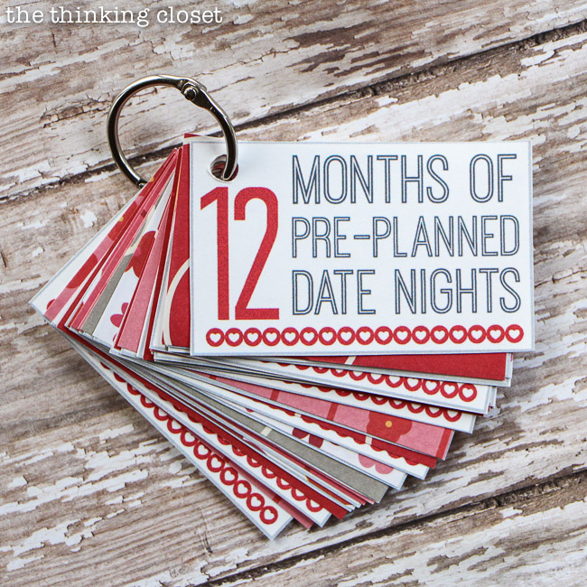 12 months of pre planned dates
