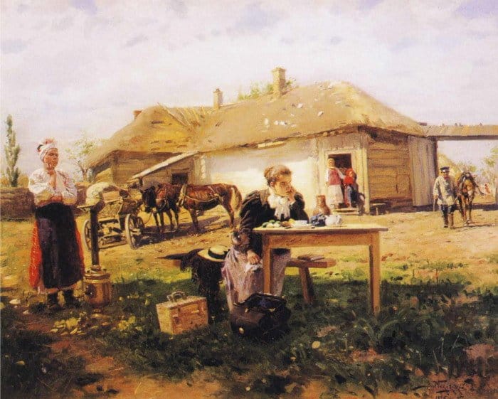 Маковский, Приезд учительницы в деревню