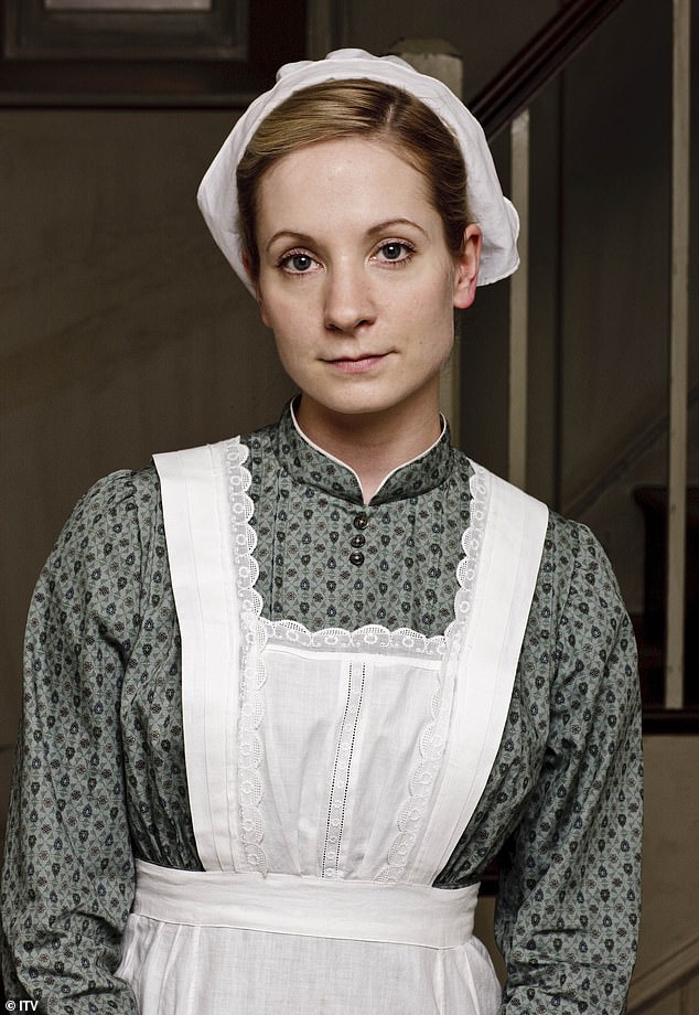 Difficulties: The actress, pictured as Anna Bates in Downton Abbey, said turning 40 is a negative thing in her industry