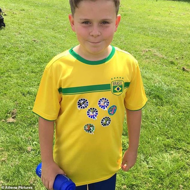 Carson Price, 13, (pictured) took the Donkey Kong-branded ecstasy tablets while gathering with friends in his local park