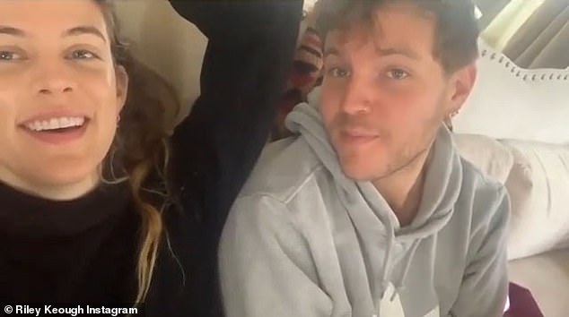 Better times: Riley Keough shared some intimate video of clips of her late brother Benjamin on her Instagram last month