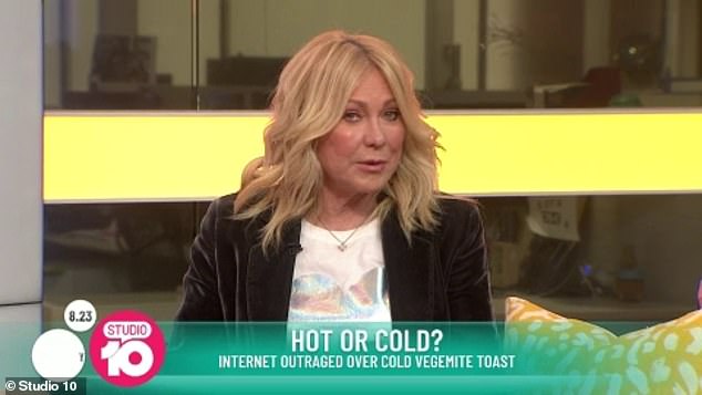 Memories: Studio 10 host Kerri-Anne Kennerley, 66, fought back tears on Tuesday as she paid tribute to her late husband, John, on what would have been their 36th wedding anniversary