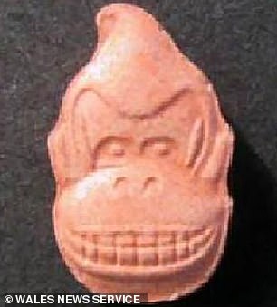 Carson swallowed three of the tablets shaped like the head of cartoon gorilla Donkey Kong