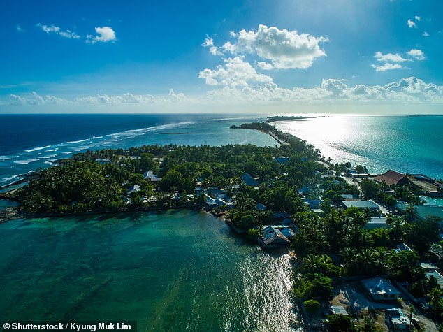 Kiribati has a small landmass yet controls large swathes of ocean through its string of islands