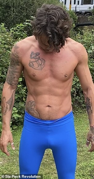 After: The hunk has been on cloud nine ever since he unveiled he underwent a fitness transformation