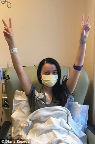 Zepeda has stayed positive, celebrating milestones, like the halfway point in her treatment
