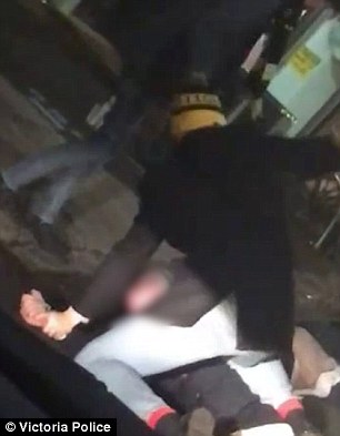 In an unprovoked attack on Thursday night at about 12:10am on Wellington Parade in East Melbourne outside the MCG, one Richmond supporter attacked a 61-year-old (both pictured)