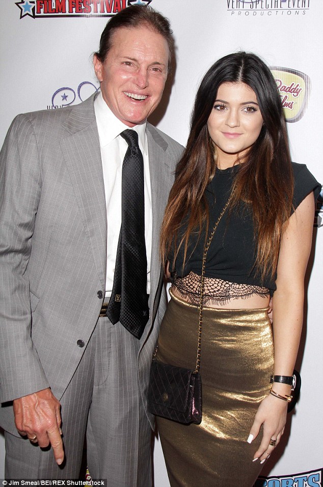 More innocent times: The realty television personality formerly known as Bruce with Kylie in 2013