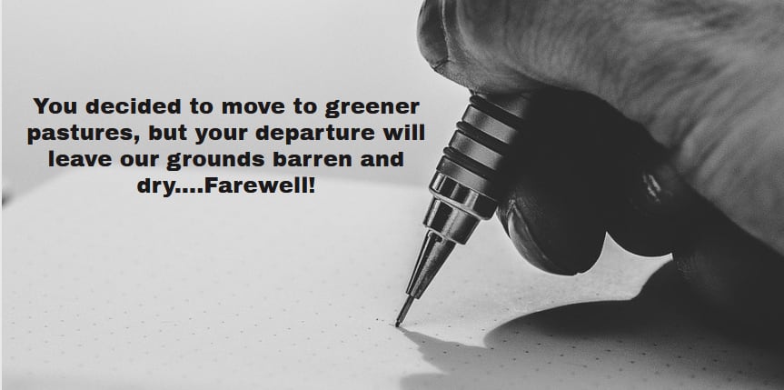 farewell message sample, farewell messages, goodbye and goodluck messages