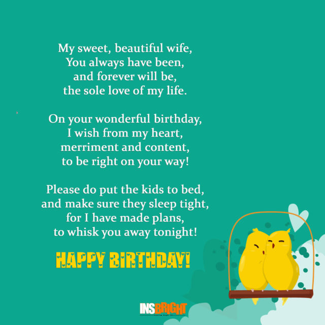 birthday poems for wife free
