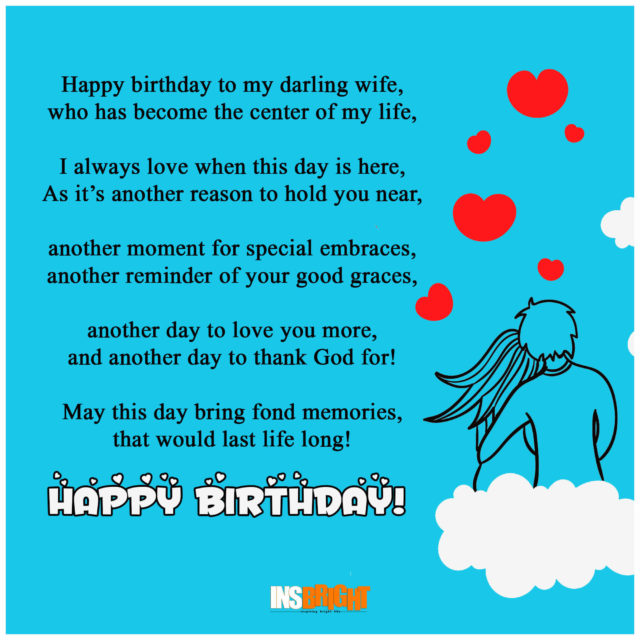 short birthday poems for wife