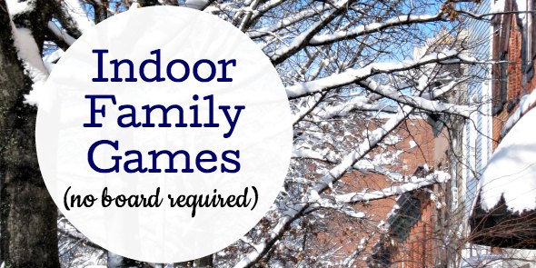 Fun family games to play at home indoors.