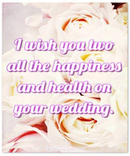 Card with Adorable Wedding Wishes