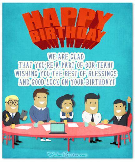 Colleague Birthday Wishes Card