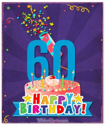 Birthday Messages for a 60th Birthday