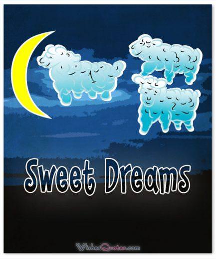Sweet dreams counting sheep